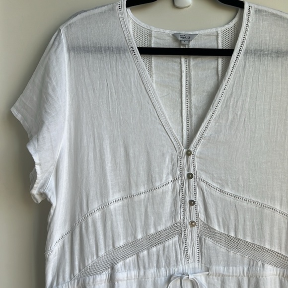 Rails  Kiki Midi Dress in White Lace Detail - Picture 7 of 16